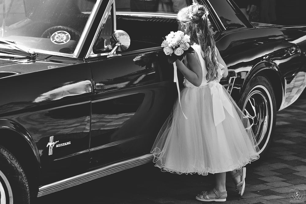 the car of the newlyweds